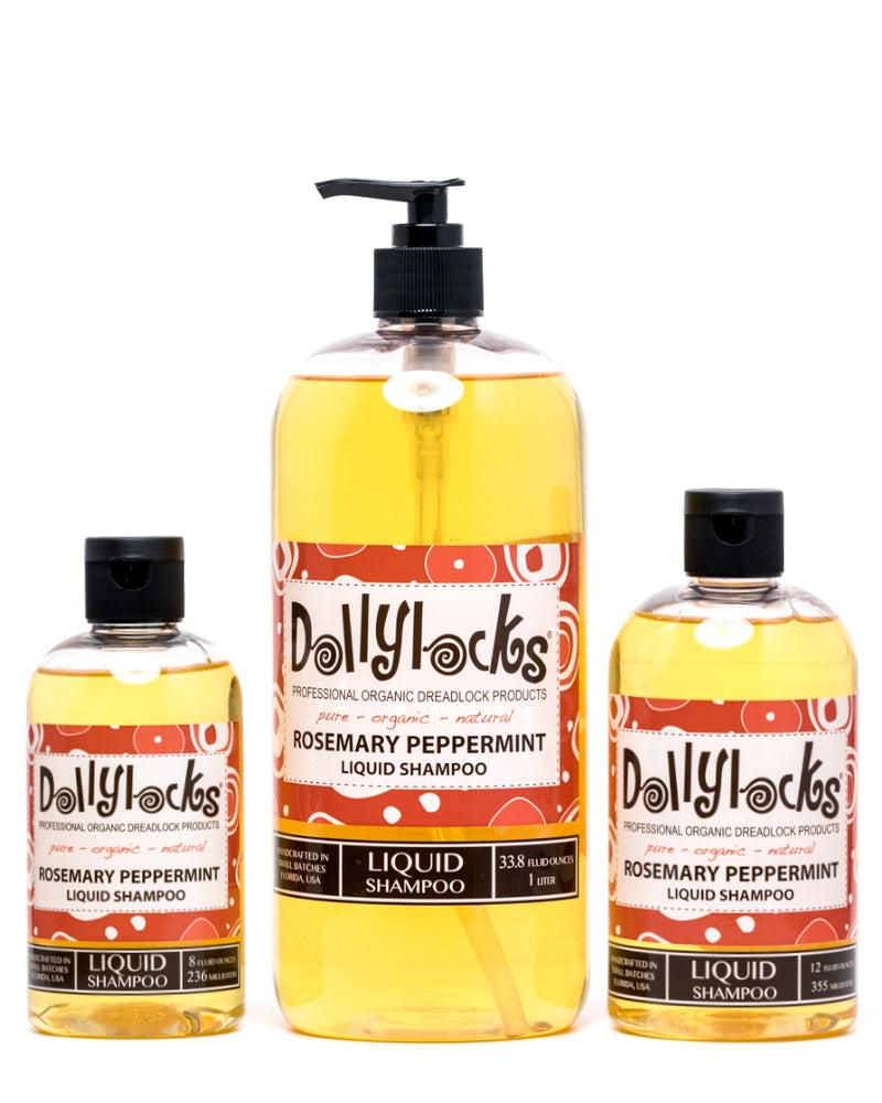 Rosemary Peppermint Liquid Shampoo – Dollylocks