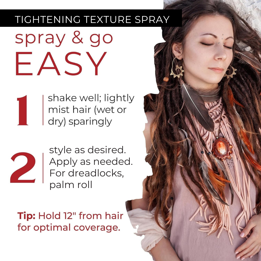 Dollylocks Tightening Texture Spray | Rosemary Peppermint Lemon | Pepe