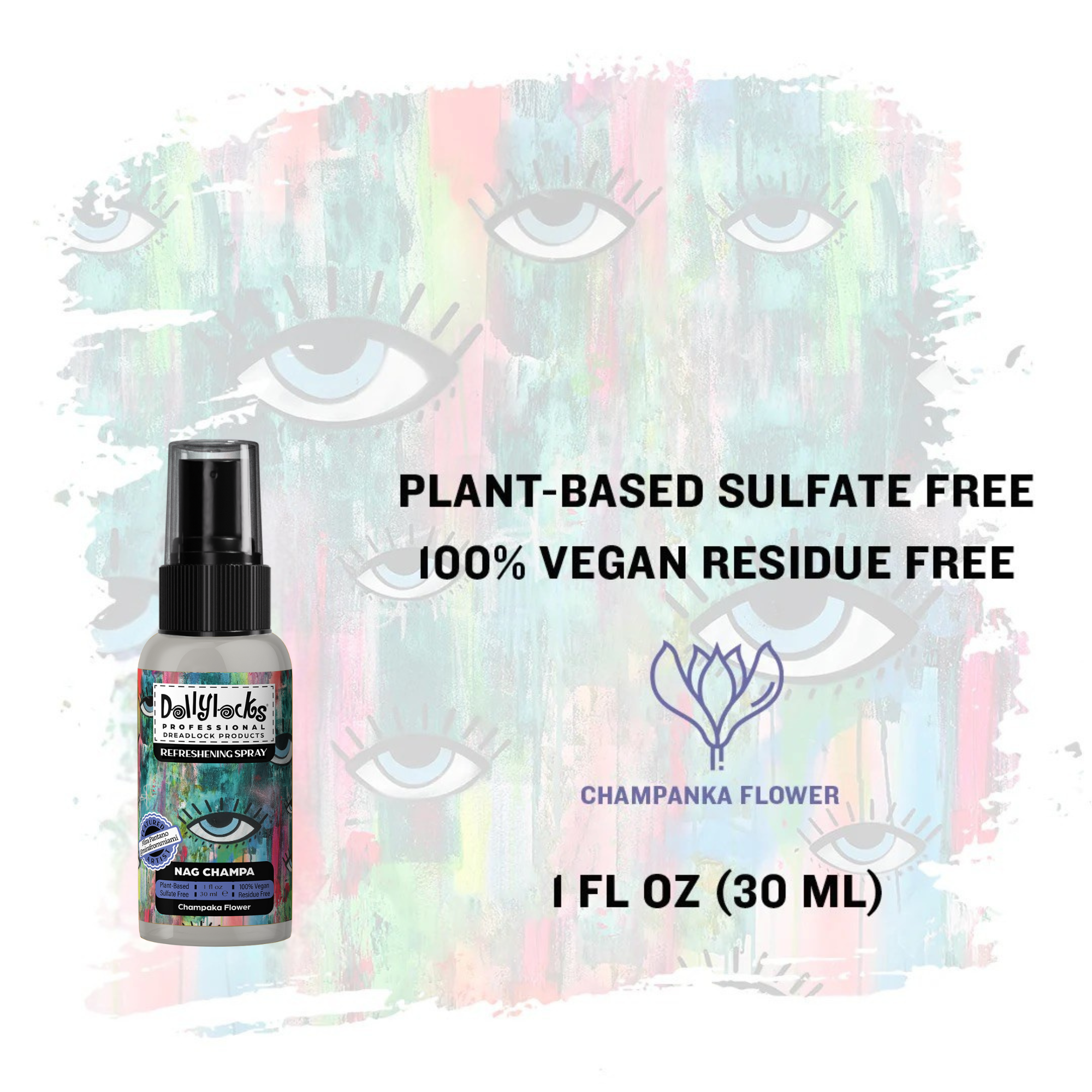 Dollylocks Plant-based Refreshening Spray | Nag Champa