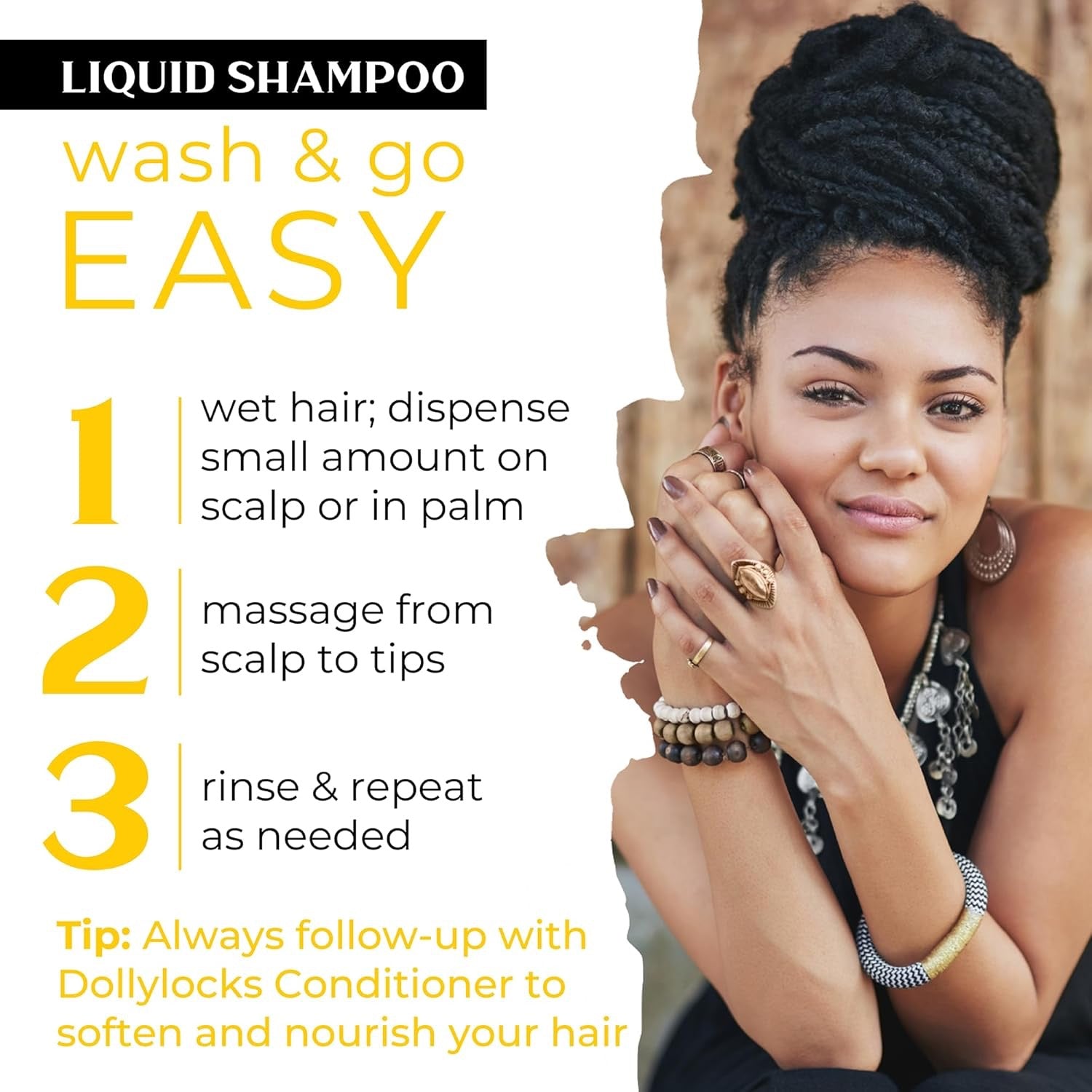 Dollylocks Plant-based Clarifying Shampoo | Unscented | Fragrance Free