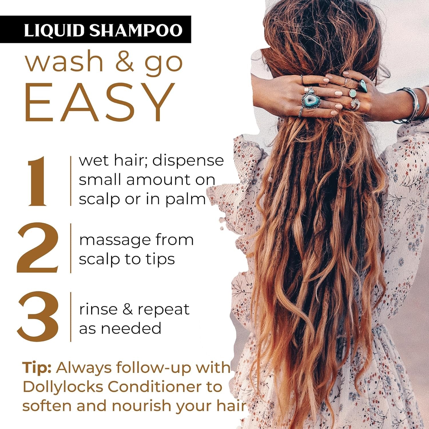 Dollylocks Clarifying Liquid Shampoo | Lavender Lime Peppermint