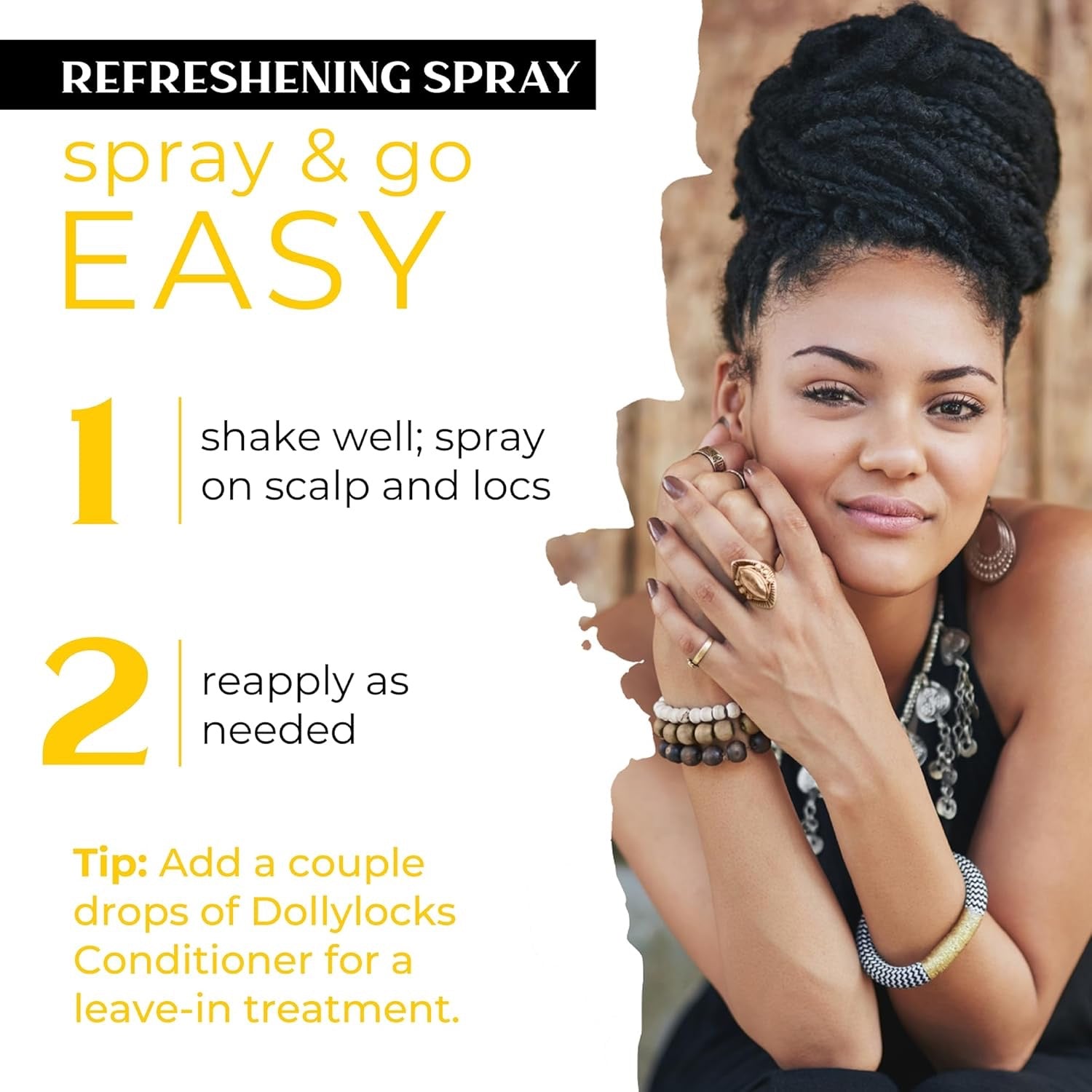 Dollylocks Plant-based Refreshening Spray | Unscented | Fragrance Free
