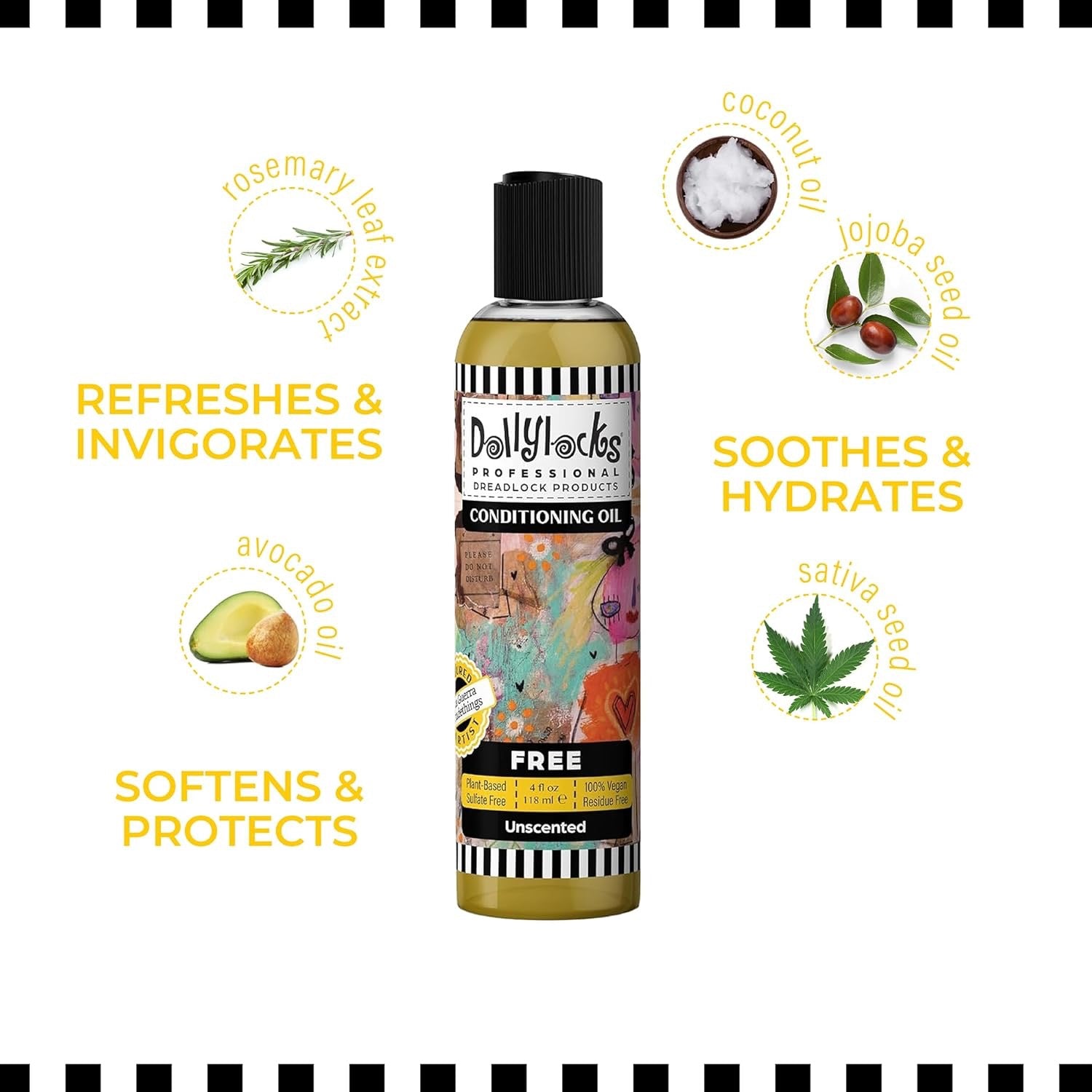 Dollylocks Organic Scalp Conditioning Oil | Unscented | Fragrance Free