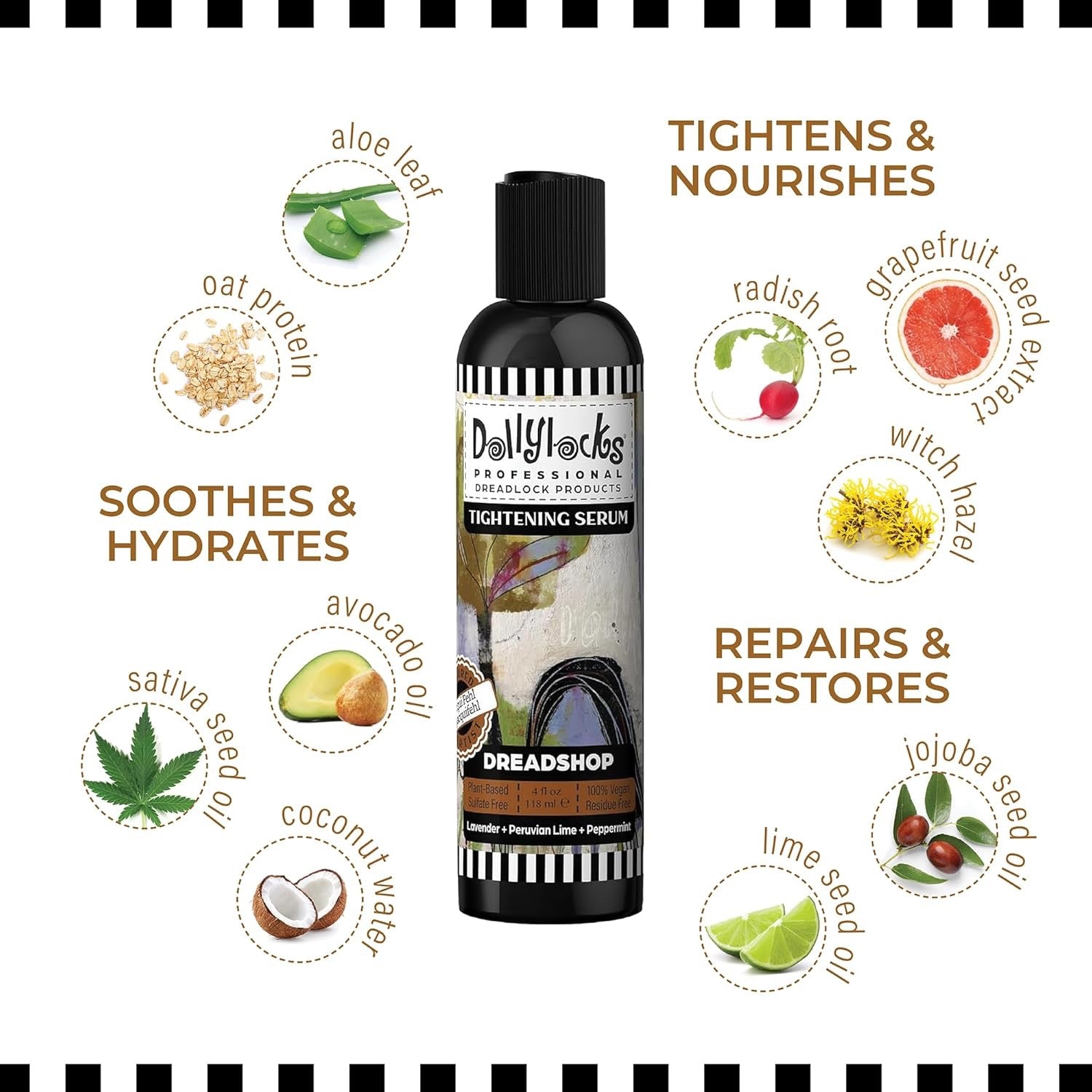 Dollylocks Tightening Texture Serum | Lavender Lime Peppermint | Dread